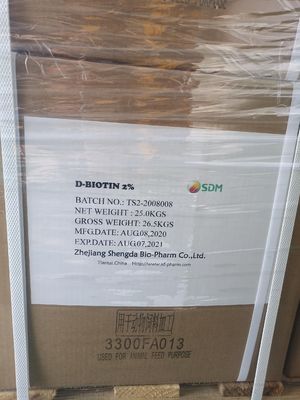 Nutrição animal Vitamina B7 / Biotina 2% / Forragem Recursos Naturais CAS n.o 58-85-5