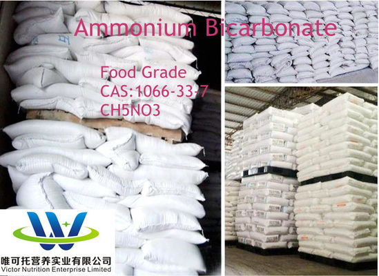 Bicarbonato de amónio CH5no3 Aditivos de qualidade alimentar para panificação Agente de inchaço CAS 1066-33-7