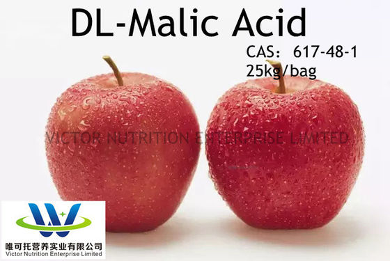 Acidulante de qualidade alimentar Ácido Dl-málico com certificação HACCP Exp 2 anos Min