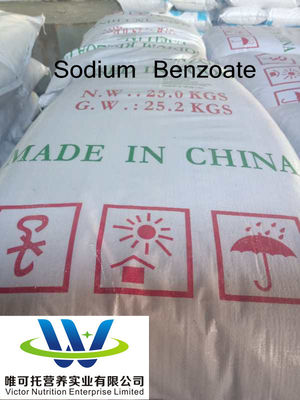 Aditivos alimentares Benzoato de sódio Fórmula C7H5NaO2 para conservantes de bebidas