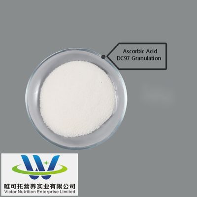 Luwei Cspc Huazhong Vitamina C DC97 Ácido ascórbico 97% Granulação revestida 97% Fórmula C6H8O6