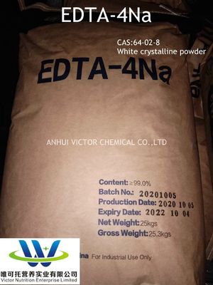 EDTA-4na de alta pureza em pó, fórmula C10h12n2na4o8 para transformação alimentar e industrial