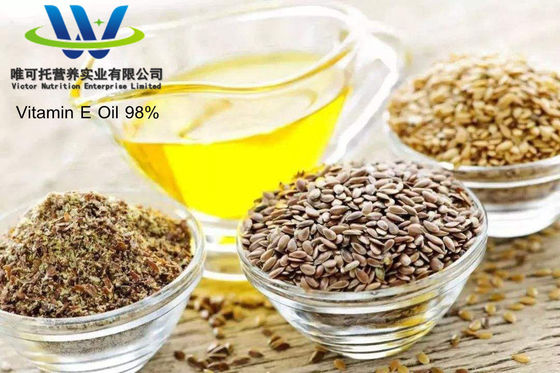 Dl-Alpha Tocopheryl Acetate Óleo de Vitamina E 98% para aditivo alimentar e pedido personalizado