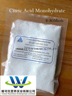 Ácido cítrico fórmula anidra C6h8o7 CAS 5949-29-1/77-92-9 para gesso pronto