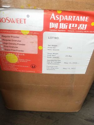 Aditivos em pó alimentar adoçantes Aspartame com recursos naturais e FCC/USP/BP/EP