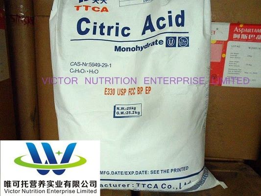 Monohidrato de ácido cítrico em pó para fabricação de alimentos Prazo de validade 12 meses