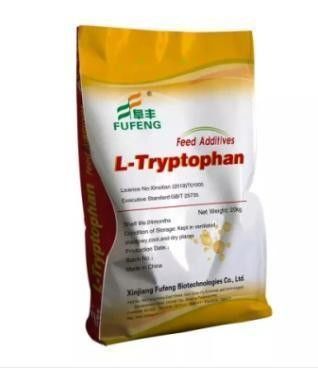 Pedido personalizado de L-triptofano em pó de qualidade para alimentos para animais CAS 73-22-3 para alimentos para animais refinados