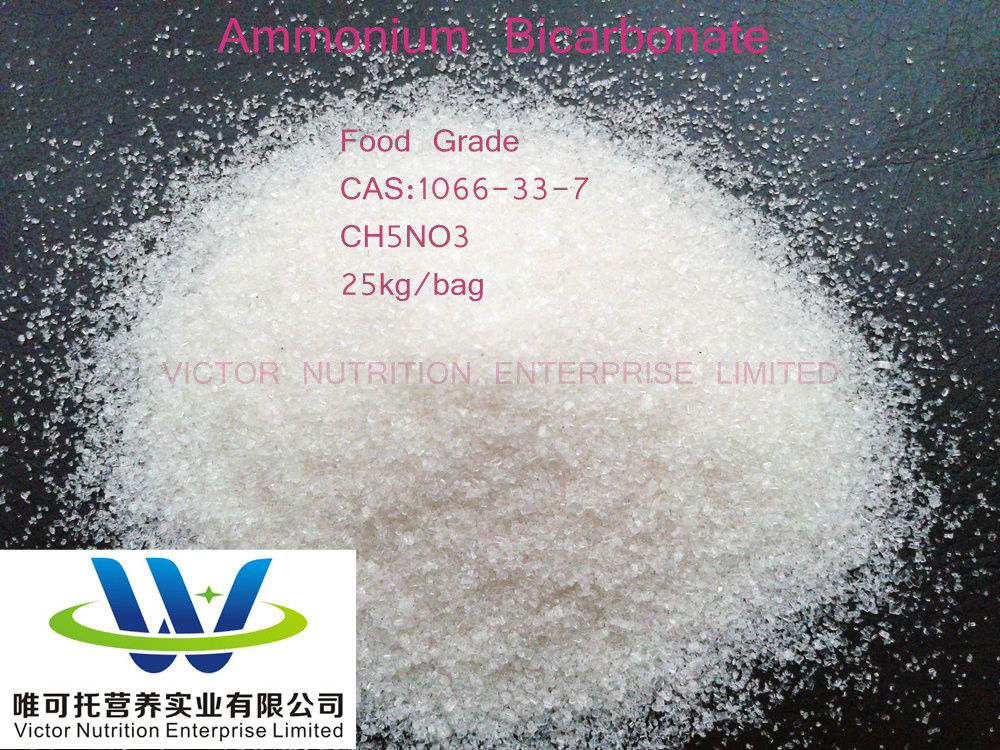 Bicarbonato de amónio CAS 1066-33-7 com melhor e mais alta pureza de 5000 toneladas/mês