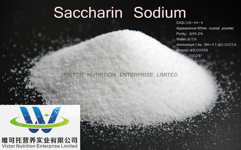 Alta pureza de sacarina sódica CAS 128-44-9 Valor nutricional para fornecimento no menor