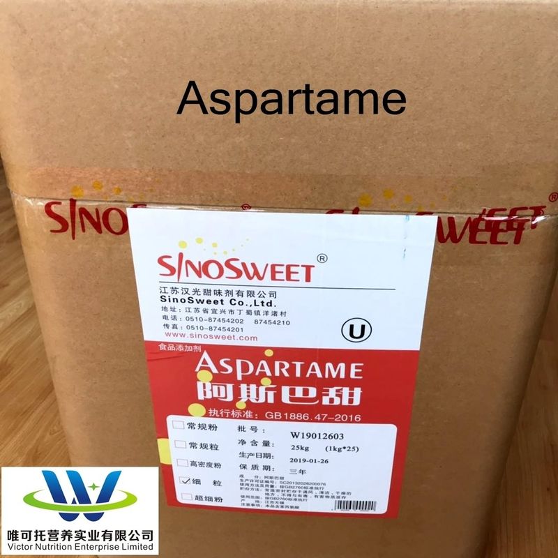Aditivo alimentar chinês FCC/USP/BP/EP Aspartame em pó 22839-47-0 para estabilização