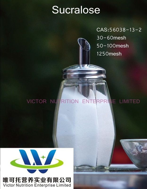 Pó de sucralose pura de alta pureza de qualidade alimentar CAS 56038-13-2 Fórmula C12h19cl3o8 na melhor das hipóteses